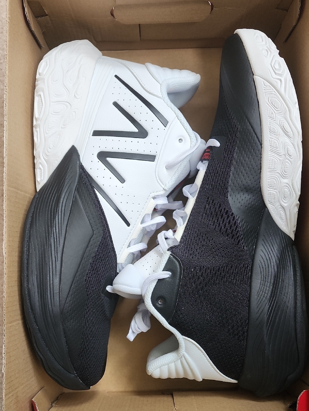 New Balance Black and White Men's Basketball Sneakers - New